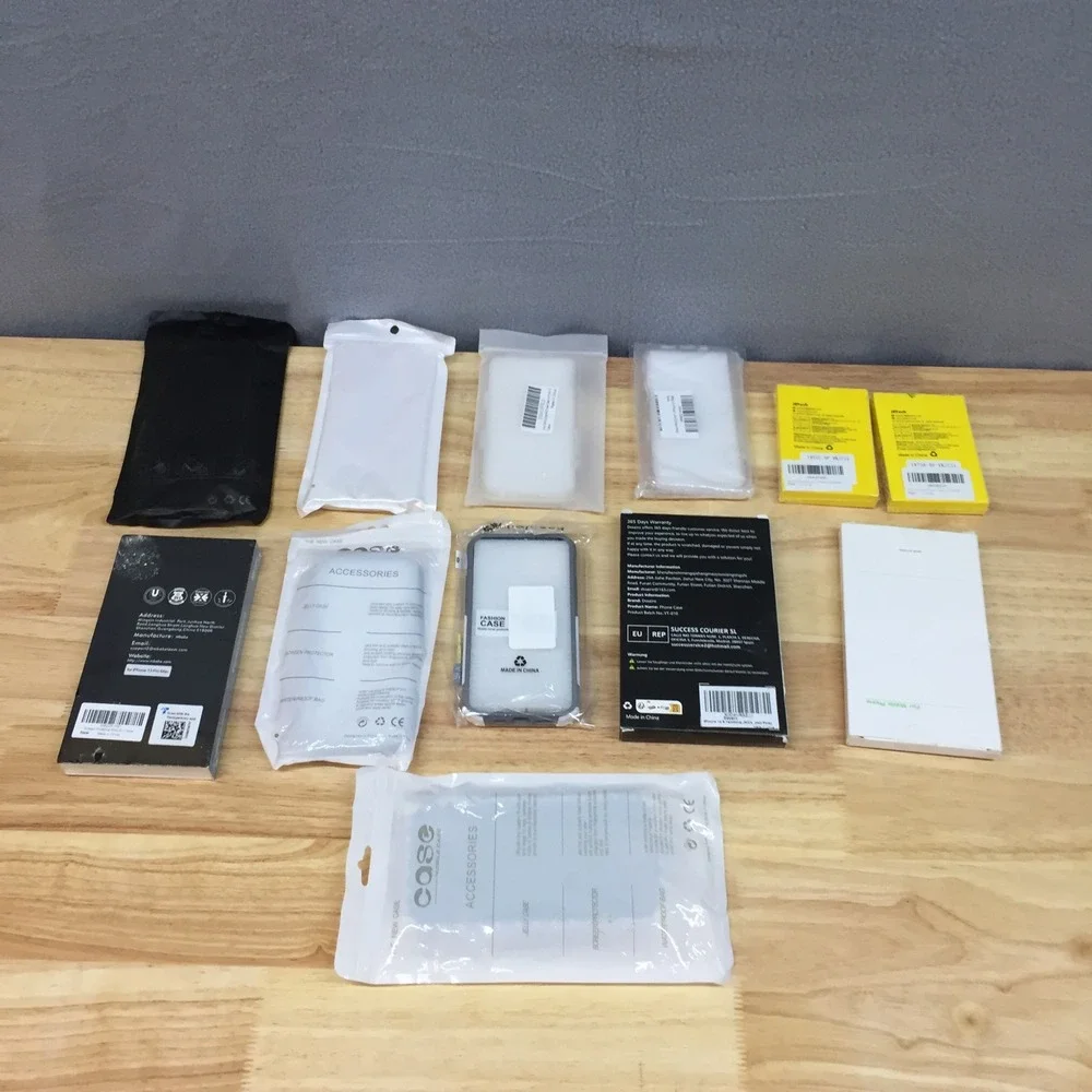 Lot of 11 iPhone Accessories Cases Screen Protector JETech Mkeke 16 15 14 12 Pro